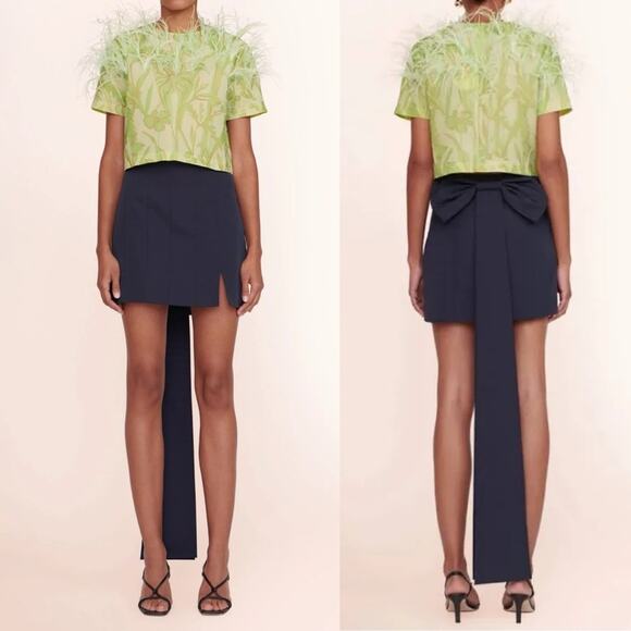 Staud Valery Mini Skirt 6 - Picture 1 of 9